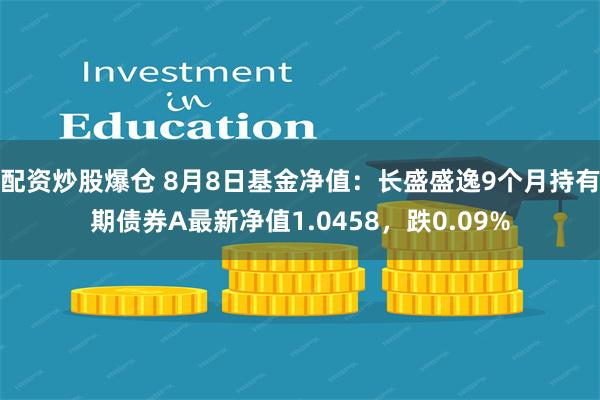 配资炒股爆仓 8月8日基金净值：长盛盛逸9个月持有期债券A最新净值1.0458，跌0.09%