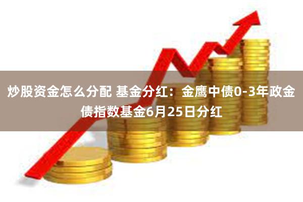 炒股资金怎么分配 基金分红：金鹰中债0-3年政金债指数基金6月25日分红